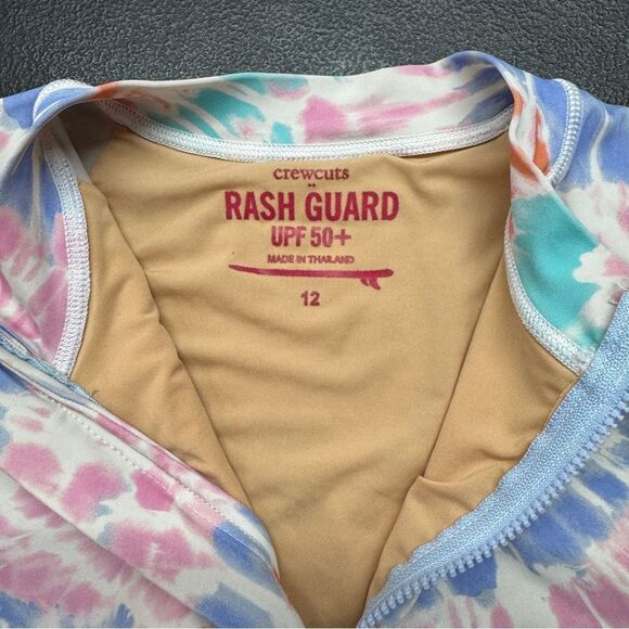 J Crew Crewcuts girls Colorful Tie-Dye Rashguard - Picture 3 of 6